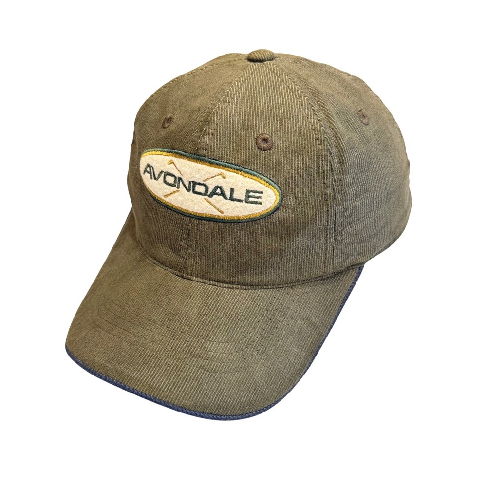 Avondale Golf Club Curdoroy Imperial Adjustable Hat Cap OSFA Green